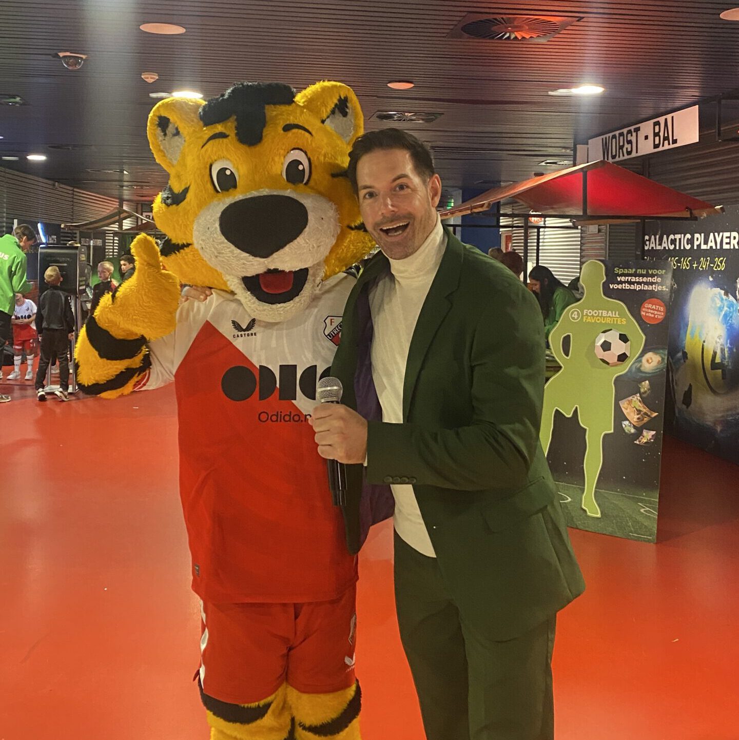 Ferry de Graaf tijdens een bedrijfsevent